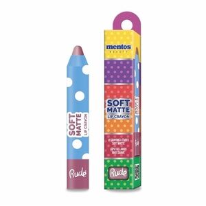 Rude Cosmetics - Mentos Beauty Soft Matte Lip Crayon BERRY SWEET New in Box